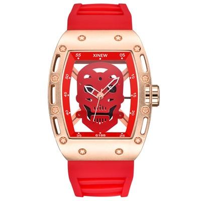 Red Skeleton Watch