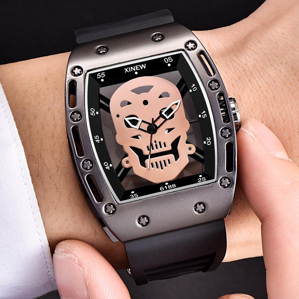 Silver Skeleton Watch | Skull Action