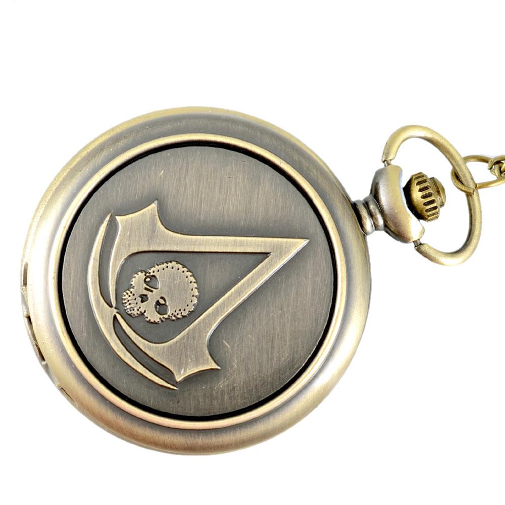 Silver Skull Pocket Watch | Skull Action