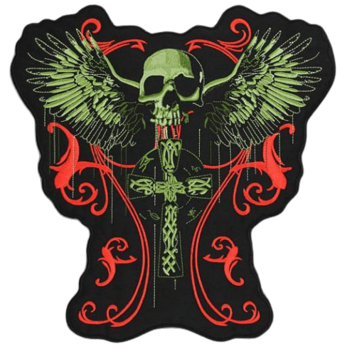 Skeleton Cross Patch