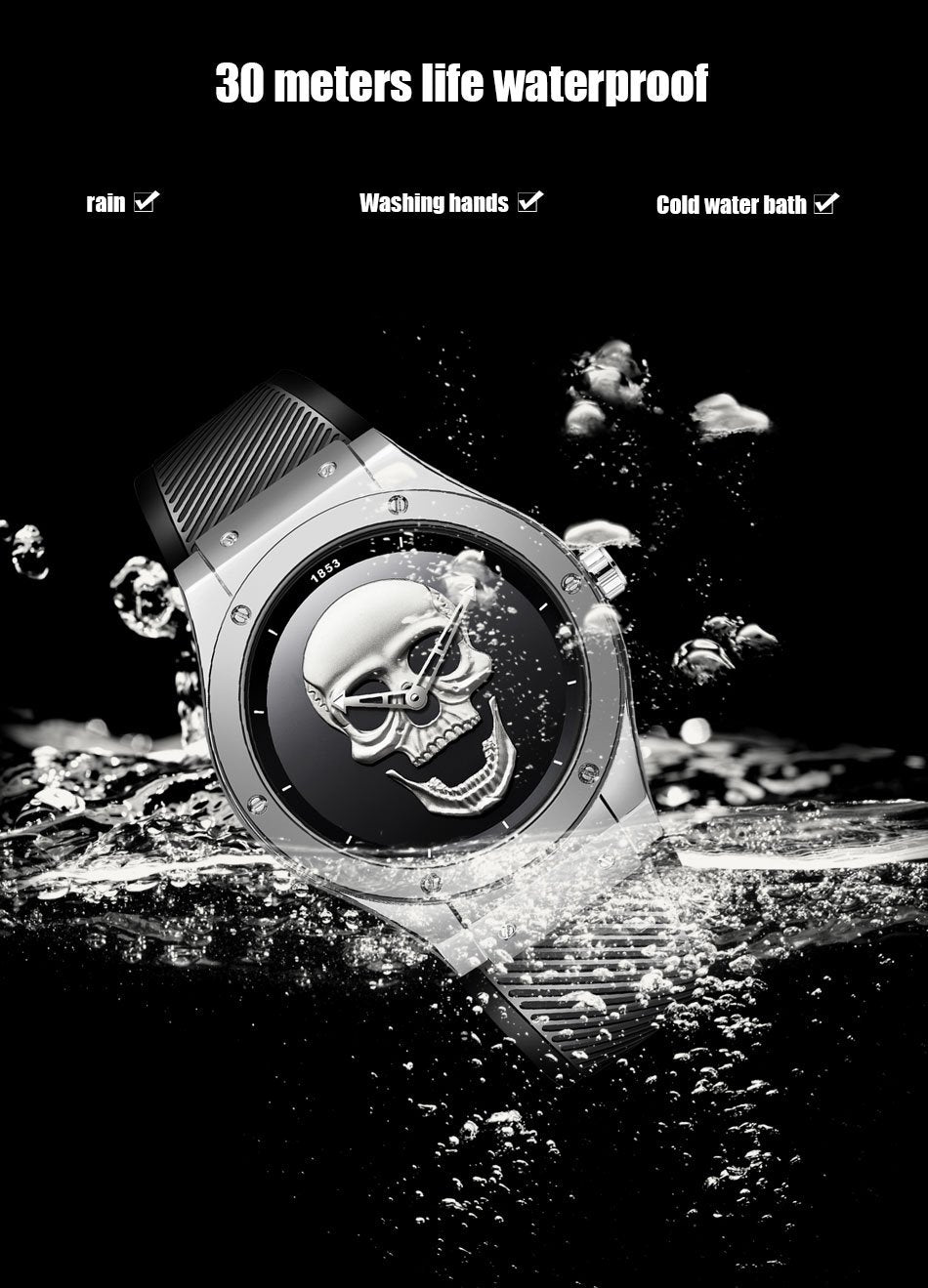 Skeleton Skull Watch | Skull Action