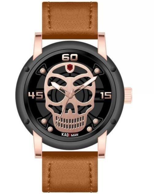 Skeleton Watch Brown Leather | Skull Action