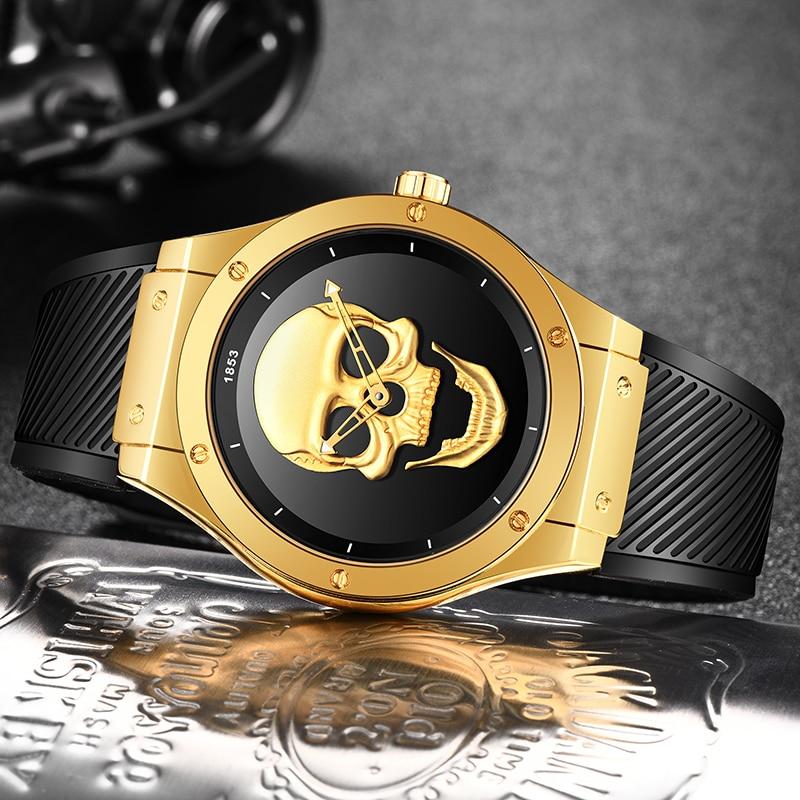 Skeleton Watch Gold And Black | Skull Action