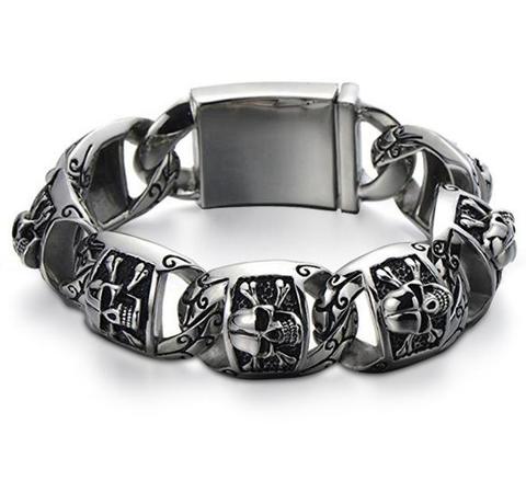 Skull And Bones Bracelet | Skull Action