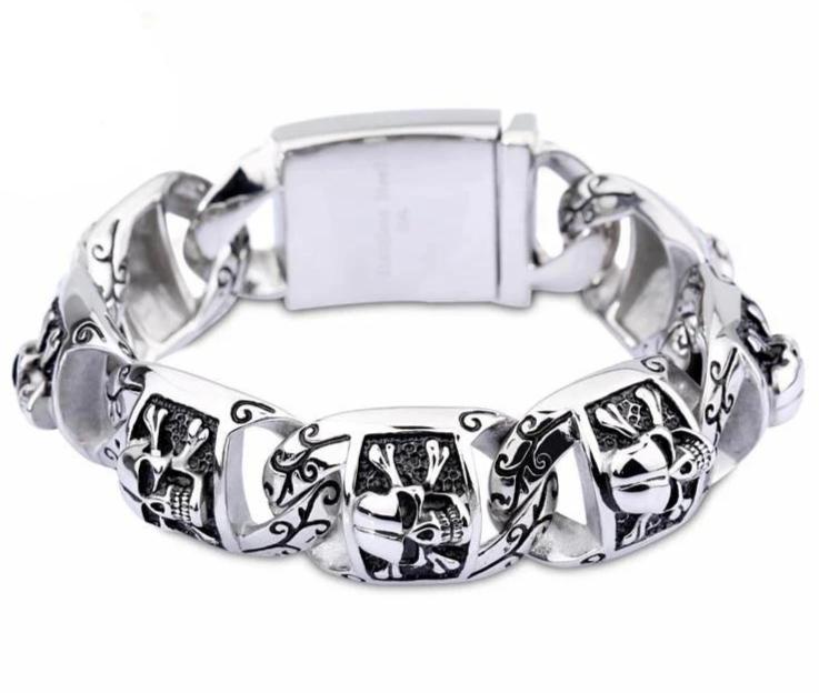 skull and bones bracelet