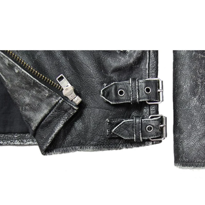 Skull And Crossbones Leather Jacket | Skull Action