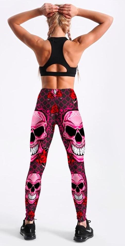 Skull And Roses Leggings | Skull Action