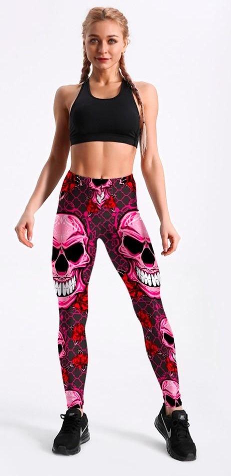 Skull And Roses Leggings | Skull Action