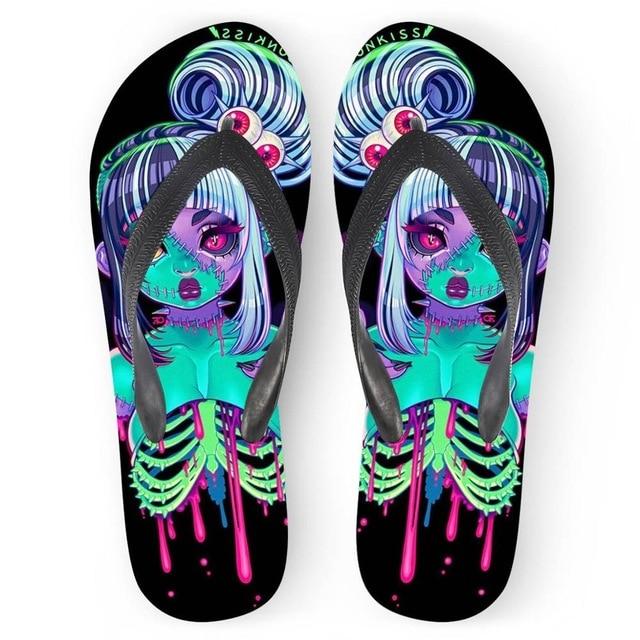 Skull Bling Flip Flops