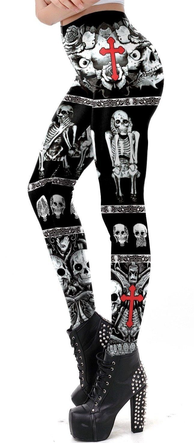 skull bones leggings