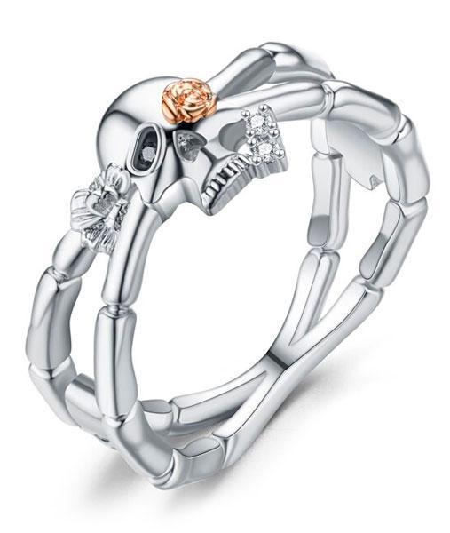 skull bones ring