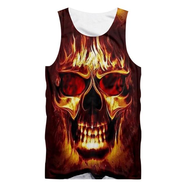 Skull Burn Tank Top