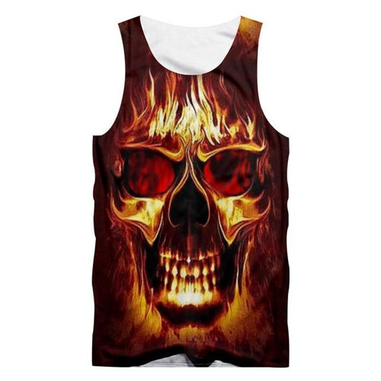 Skull Burn Tank Top