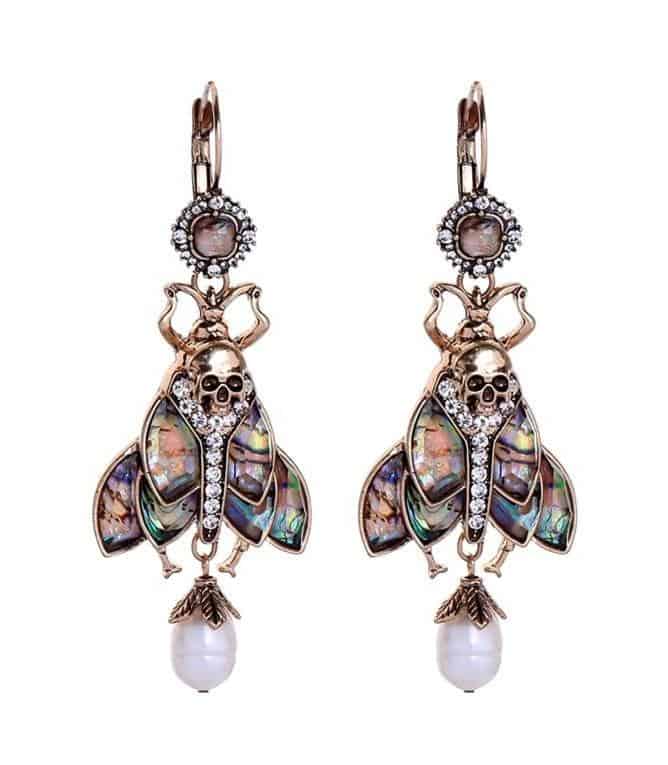 Skull Butterfly Earring