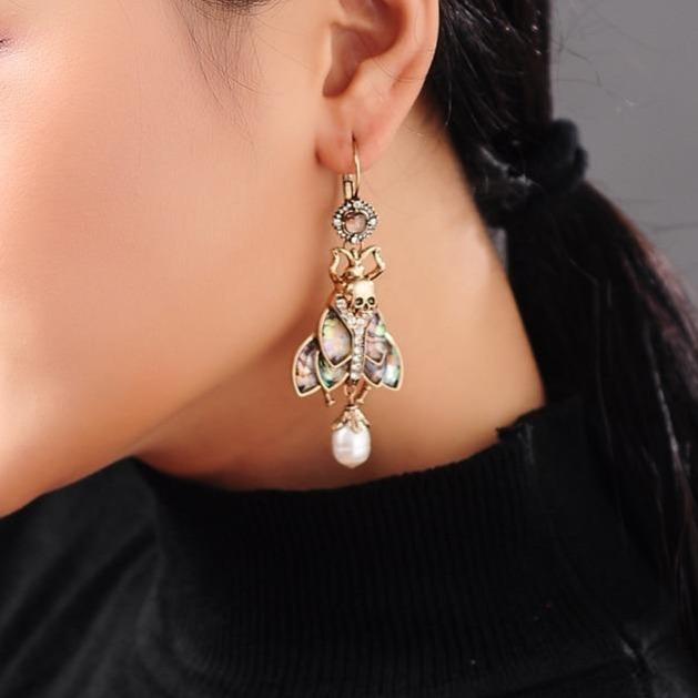 Skull Butterfly Earring | Skull Action