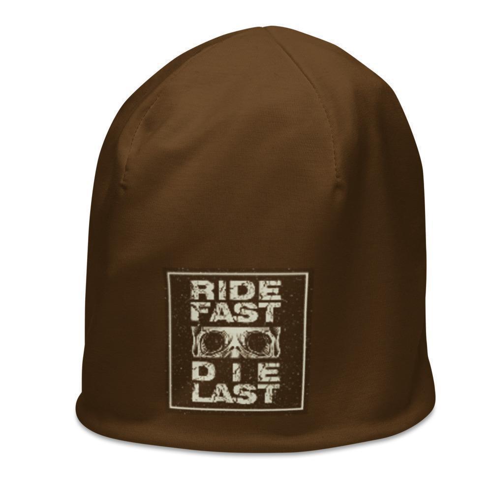 Skull Cap Beanie Brown