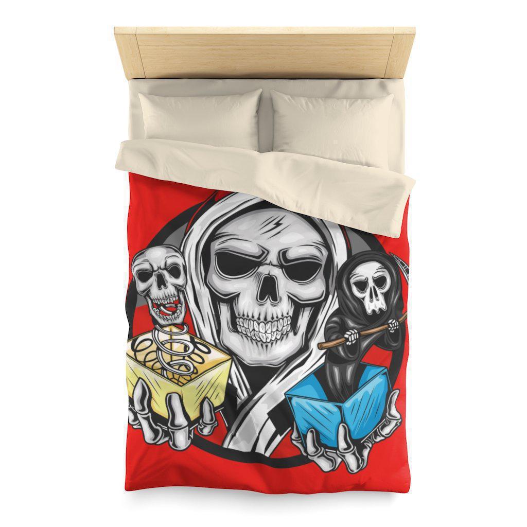 skull-christmas-bedding-design