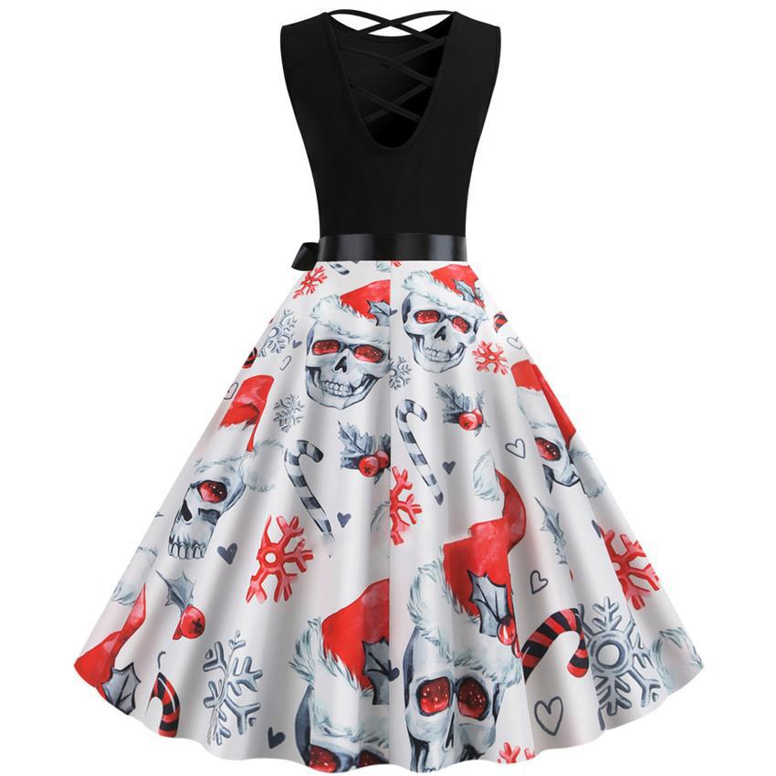 Skull Christmas Dress | Skull Action