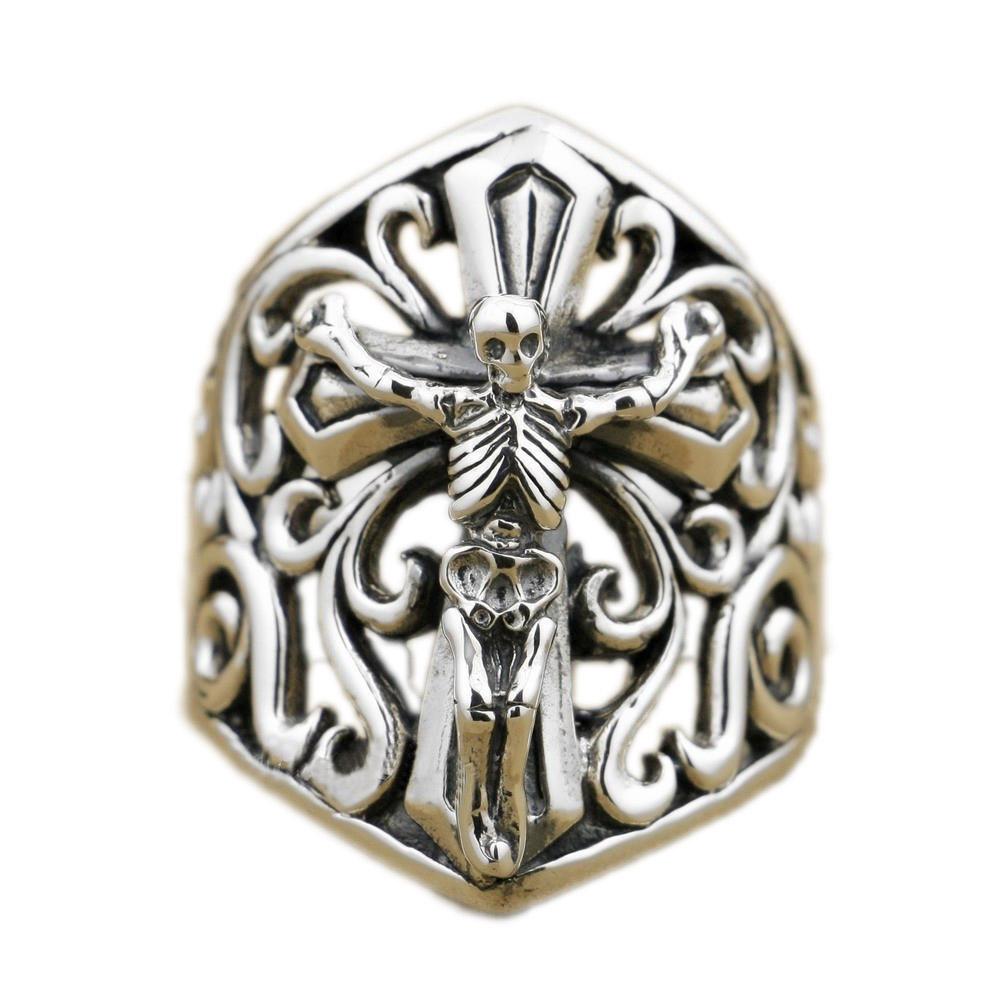 skull cross ring