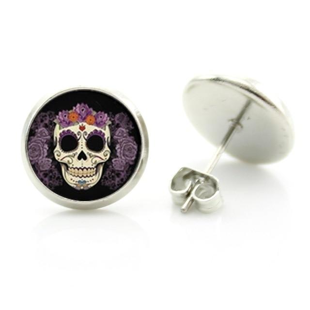 skull earrings for women