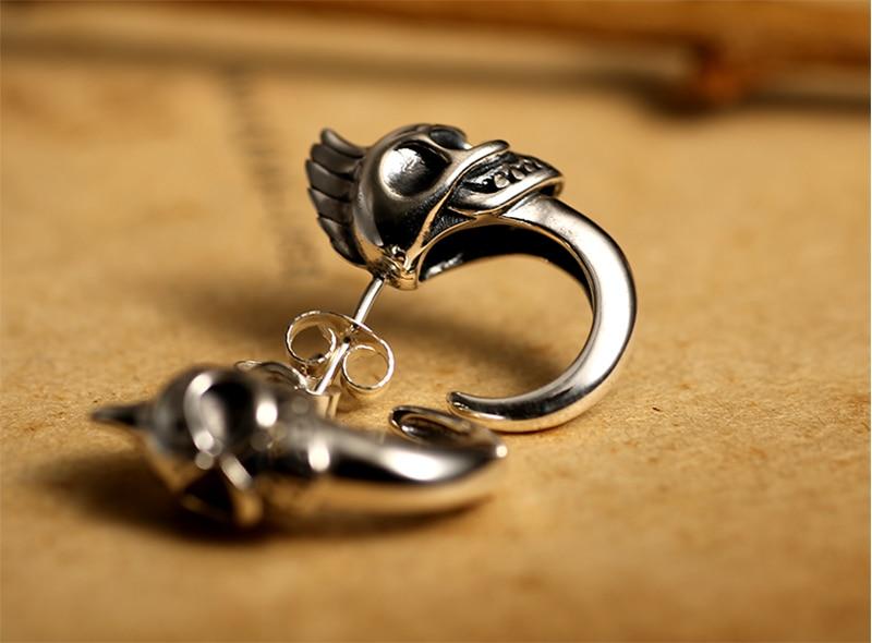 Skull Earrings Sterling Silver | Skull Action