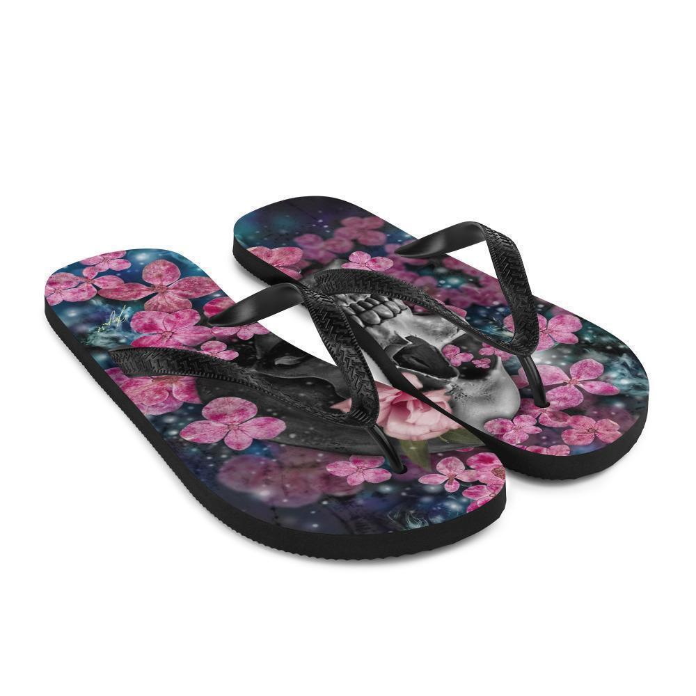 skull-flip-flop-flower-art