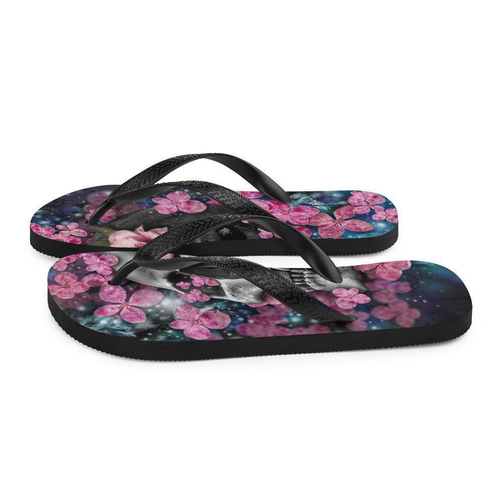 skull-flip-flop-flower-print