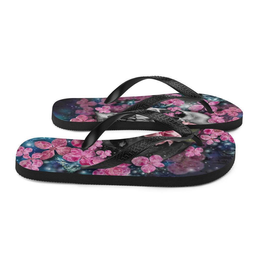 skull-flip-flop-flower-printed
