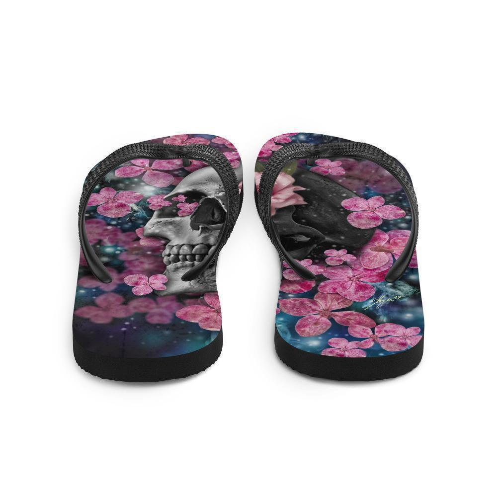 skull-flip-flop-flower-women