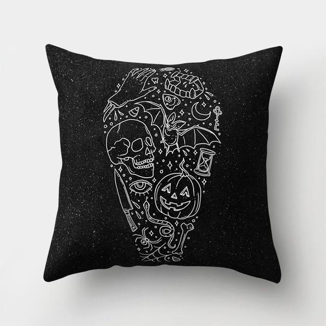 Skull Goth Pillow