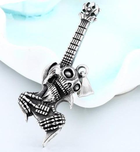 Skull Guitar Necklace | Skull Action