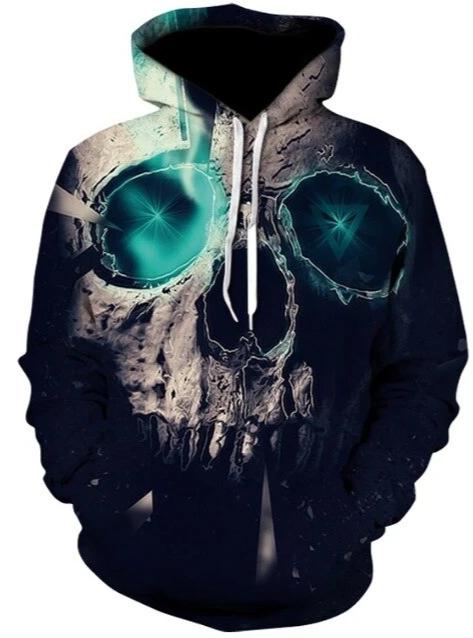 skull head sweatshirt