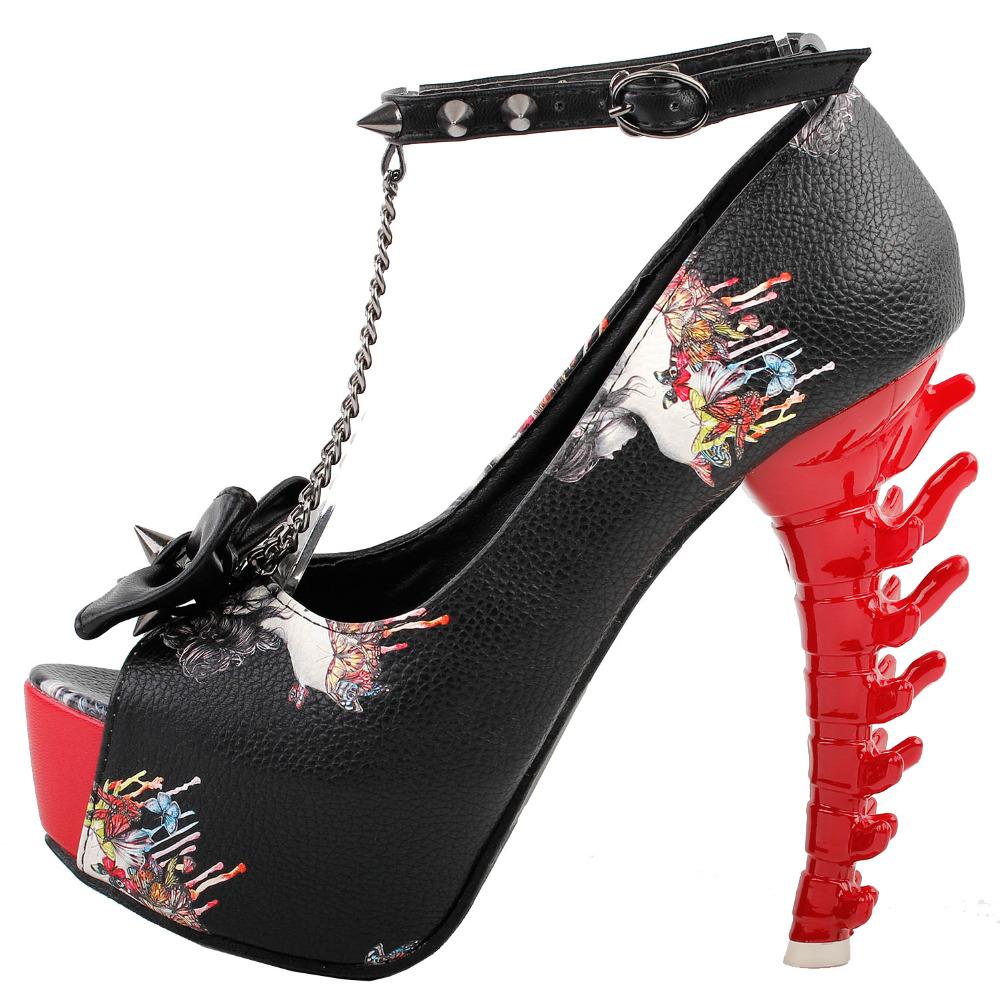 Skull High Heel Shoes | Skull Action
