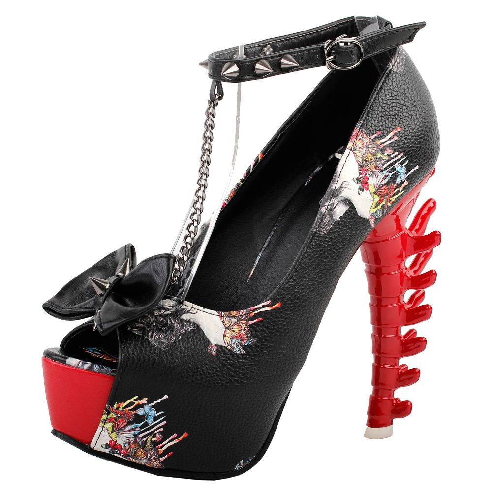 Skull High Heel Shoes | Skull Action