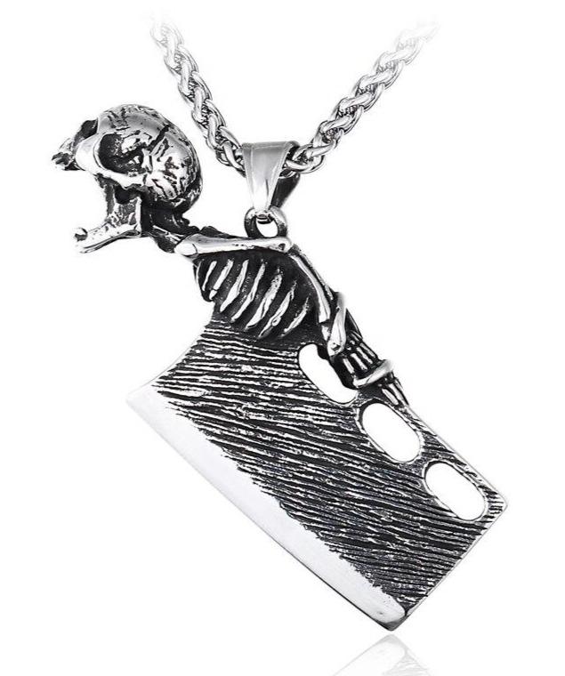 Skull Knife Necklace