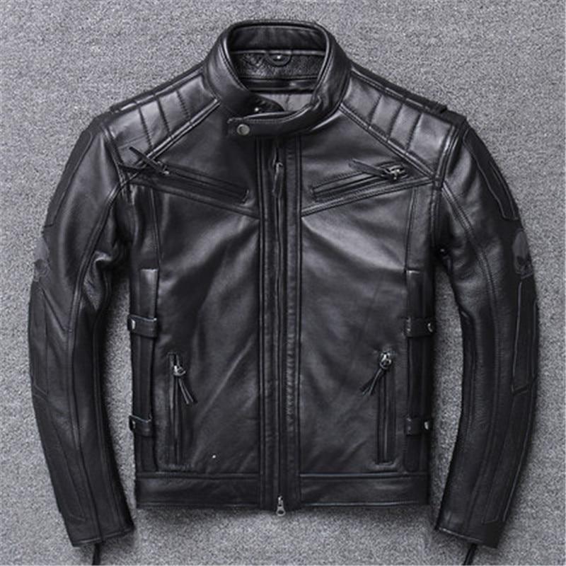 Skull Leather Jacket Motorcycle | Skull Action