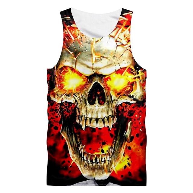 Skull Lightning Tank Top