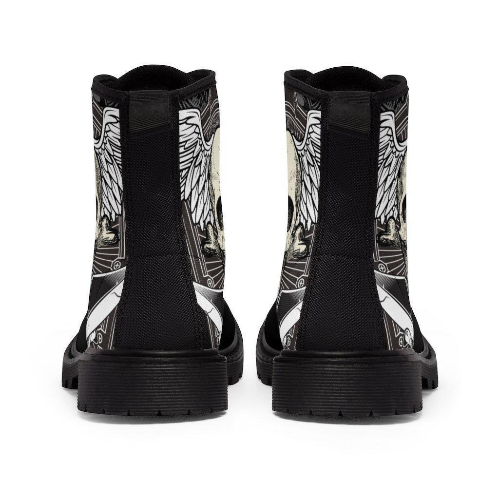 skull-martin-boots-women