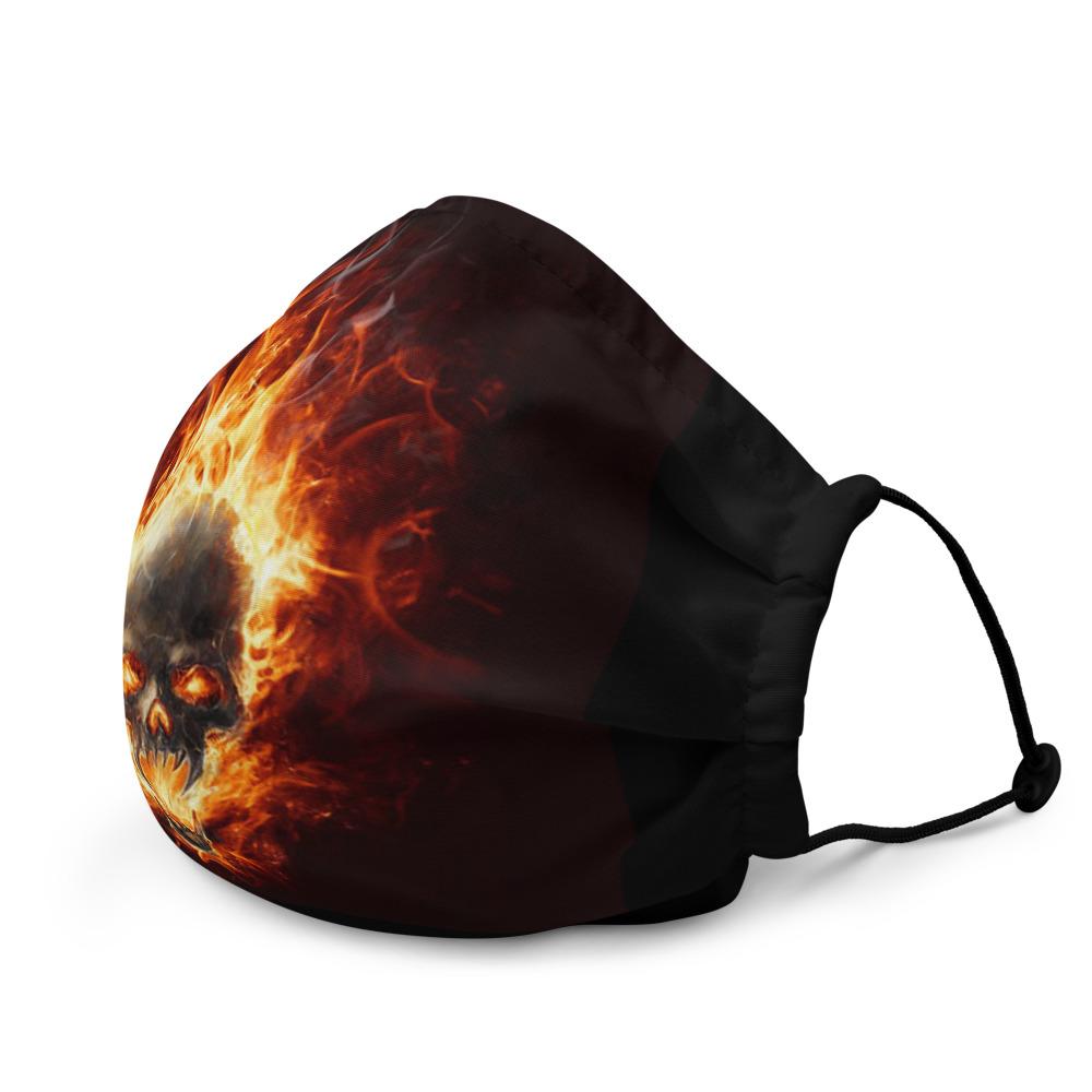 skull-print-face-mask-flames