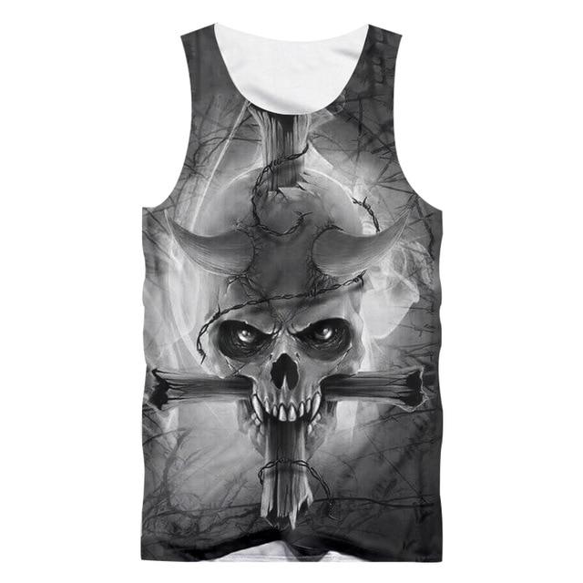 Skull Print Tank Top