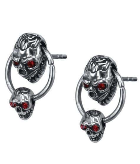 Skull Profile Earrings