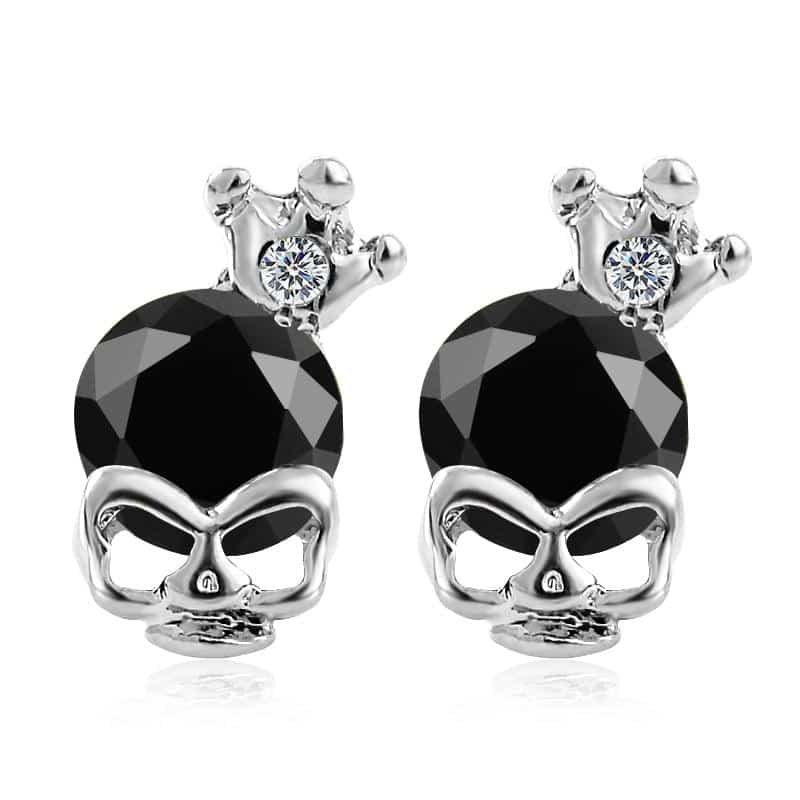 Black Skull Earring