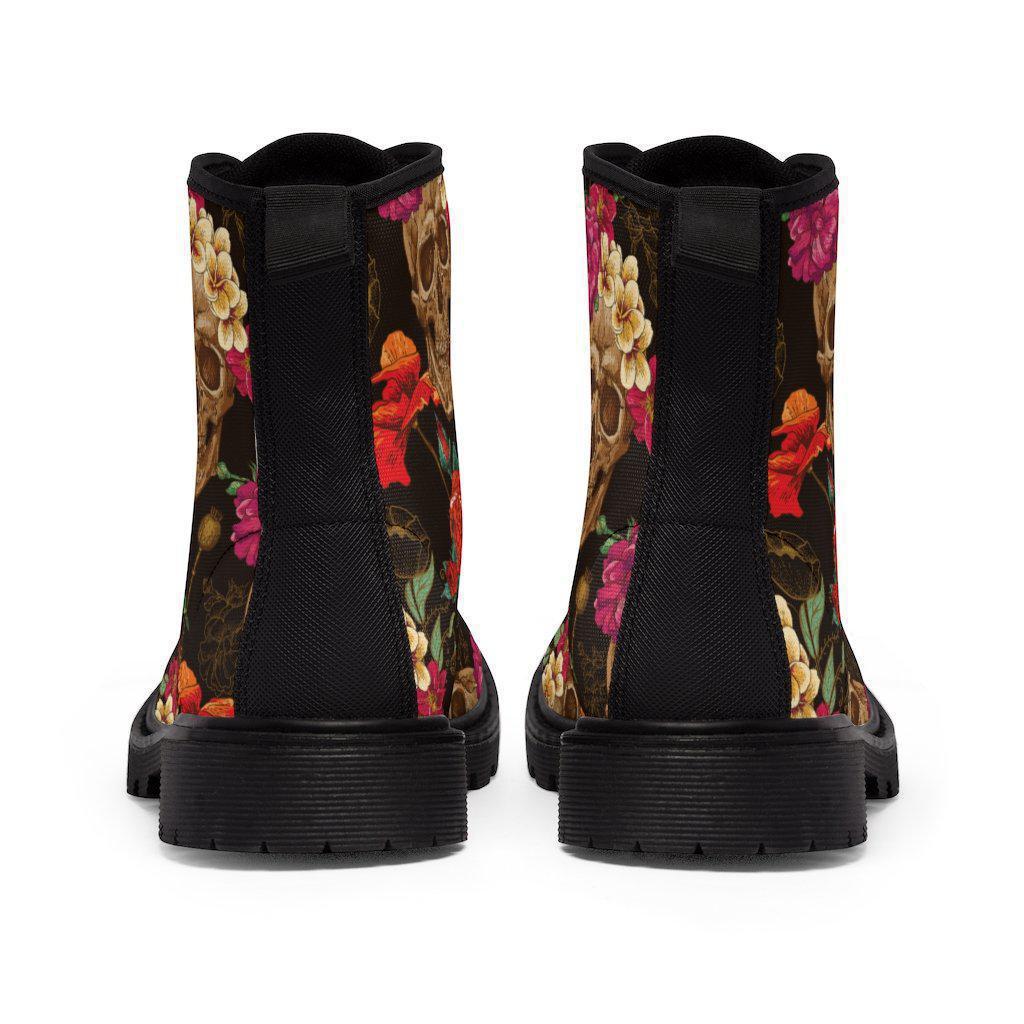 skull-rain-boots-womens-roses