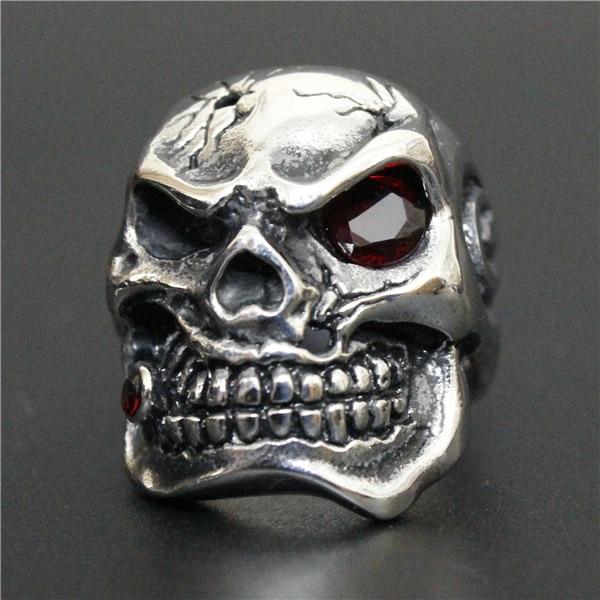 Skull Ring Ruby Eye | Skull Action