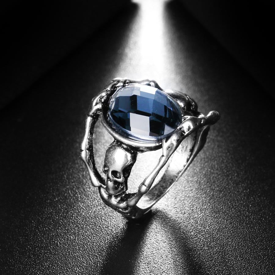 Skull Ring Sapphir | Skull Action