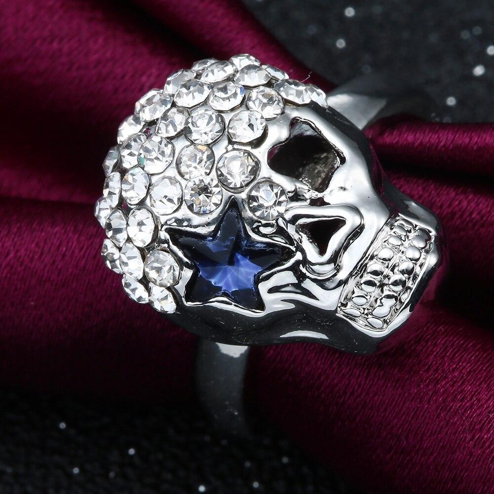 Skull Ring With Diamond Eyes | Skull Action
