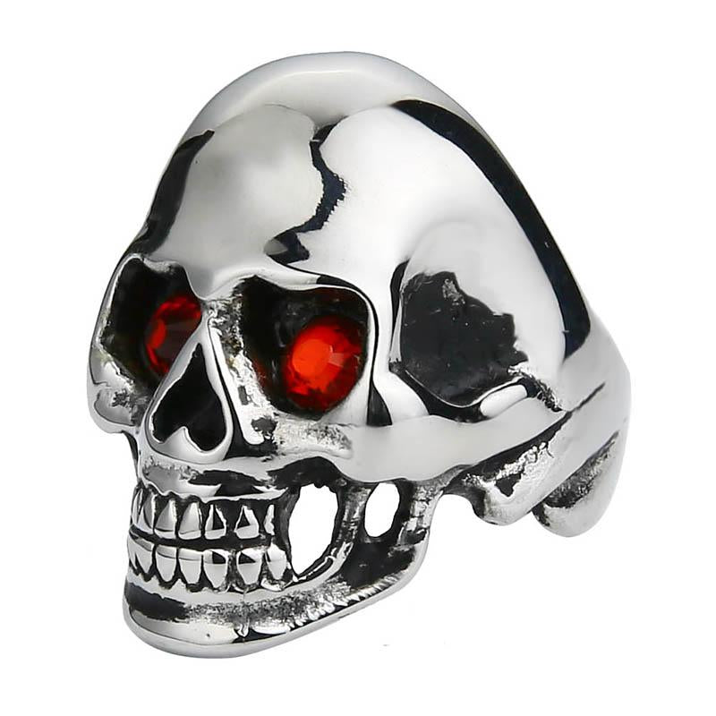 Skull Ring With Red Eyes | Skull Action