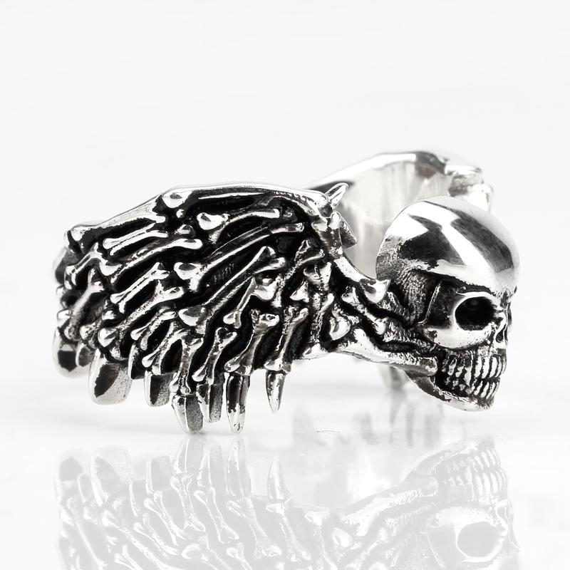 Skull Ring With Wings | Skull Action
