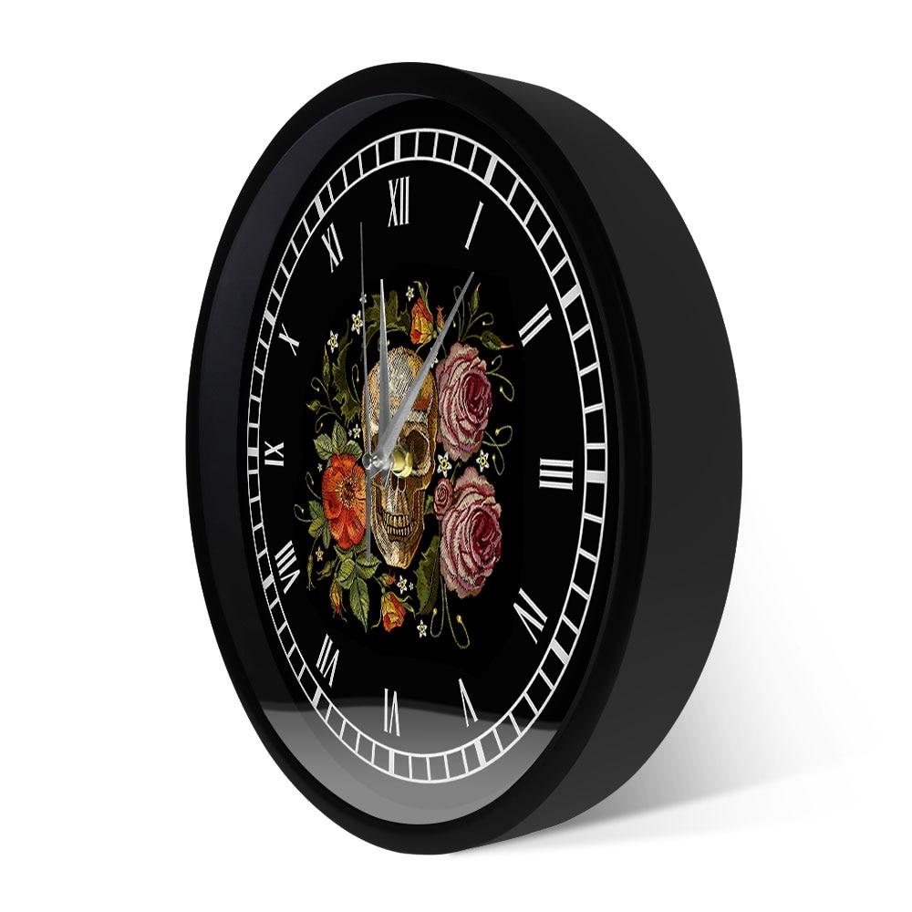 Skull Rose Clock | Skull Action