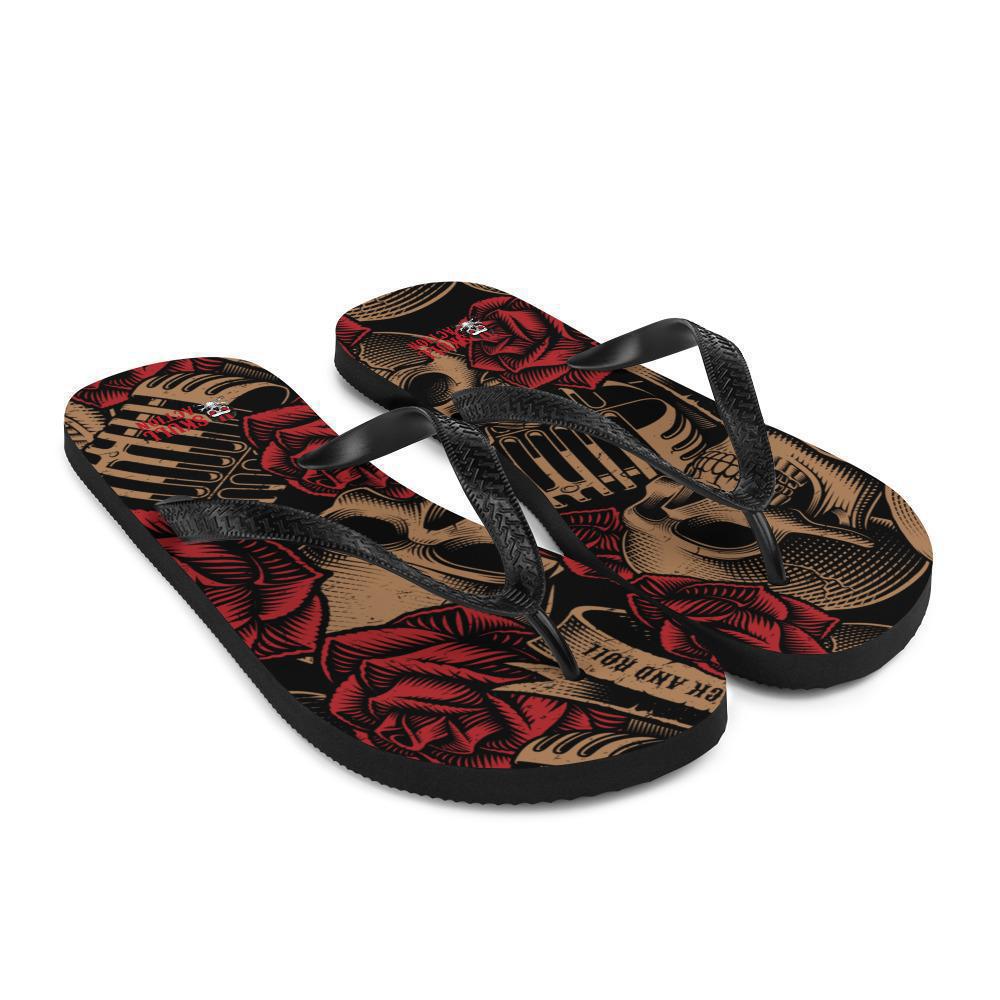 skull-roses-flip-flops-design